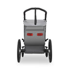 FUXTEC Kinderfahrradanhänger FX-FA1S, EIN-Sitzer faltbar mit Schiebegriff und Regenschutz, integrierter Anschnallgurt und Handgelenksband, max. Zuladung 35kg, inkl. Kupplung und Sicherheitsfahne