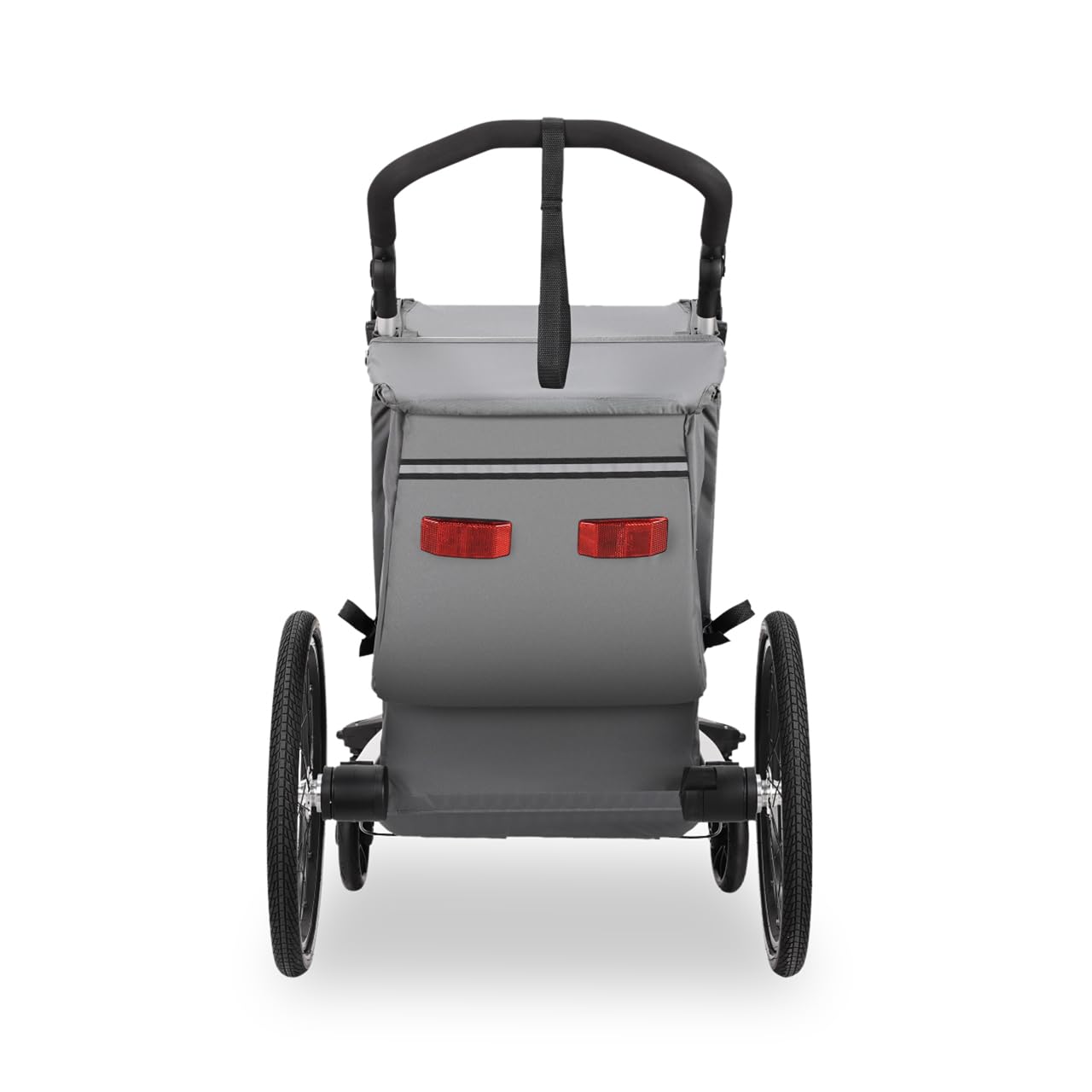 FUXTEC Kinderfahrradanhänger FX-FA1S, EIN-Sitzer faltbar mit Schiebegriff und Regenschutz, integrierter Anschnallgurt und Handgelenksband, max. Zuladung 35kg, inkl. Kupplung und Sicherheitsfahne