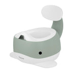 Kindsgut Kinder-Töpfchen, Babytopf WC/Klo, kinderfreundliches Wal-Design und dezente Farben, Toiletten-Training, Pistazie