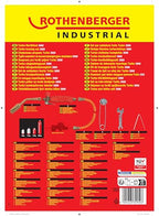 ROTHENBERGER Industrial 5teiliges Hochleistungs-Turbo-Lötbrenner Set inkl. 2 m Propan-Gasschlauch & Zubehör | Lötbrenner | Brenner | 800°C Arbeitstemperatur | Weichlöten | Hartlöten 030950E