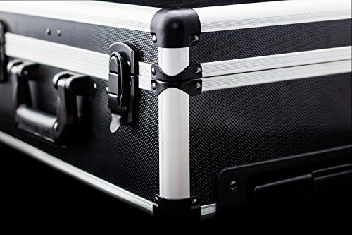 Meister Werkzeugtrolley 156-teilig - Werkzeug-Set-Mit Rollen- Teleskophandgriff/Profi Werkzeugkoffer befüllt/Werkzeugkiste fahrbar /Werkzeugbox komplett mit Werkzeug, Schwarz/Silber, 8971440
