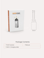 MaedHawk Aux Bluetooth Adapter Auto, Bluetooth 5.2 Empfänger Klinke Drehbarer 3.5 mm Anschluss für Auto Heim Stereo Musikstreaming (Lautstärke einstellbar, Freisprechen, A2DP)