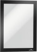 Durable Info-Rahmen Duraframe (A5, selbstklebend mit Magnetverschluss) 10 Stück, schwarz, 488101