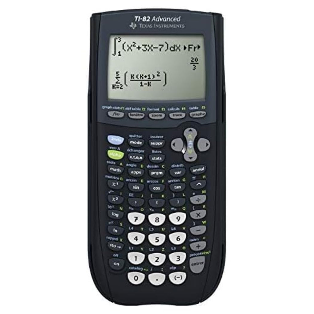 Texas Instruments TI-82 ADVANCED Grafikrechner (8-zeilig), nur mit französischer Anleitung und Sprache