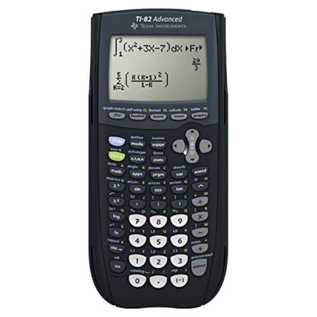 Texas Instruments TI-82 ADVANCED Grafikrechner (8-zeilig), nur mit französischer Anleitung und Sprache