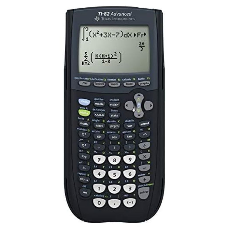 Texas Instruments TI-82 ADVANCED Grafikrechner (8-zeilig), nur mit französischer Anleitung und Sprache