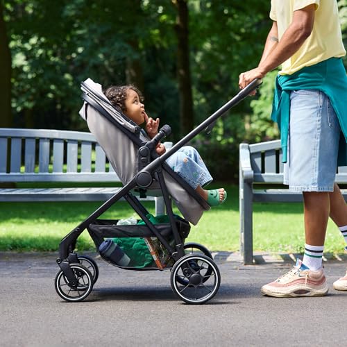 Bebeconfort Breeze Trio, Baby Kinderwagen 3 in 1 mit Kindersitz, 0-22 kg (0-4 Jahre), Reversibler & Leichter Kinderwagen Set, i-Size Kindersitz, Kompakter Faltmechanismus, Mineral Grey