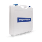 magnetoplan ultraleichter, tragbarer Kunststoffkoffer mit Clip-Verschluss und Griff - Aufbewahrungsbox mit Board- und Flipchartmarkern, Schere, Moderationskarten, Zeichenstiften und Punktaufklebern