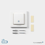 Homematic IP Smart Home Temperatur- und Luftfeuchtigkeitssensor – innen, steuert digital Heizkörper/Fußbodenheizung per App, Alexa, Google Assistant, Temperaturmessung, Energie sparen, 150181A1