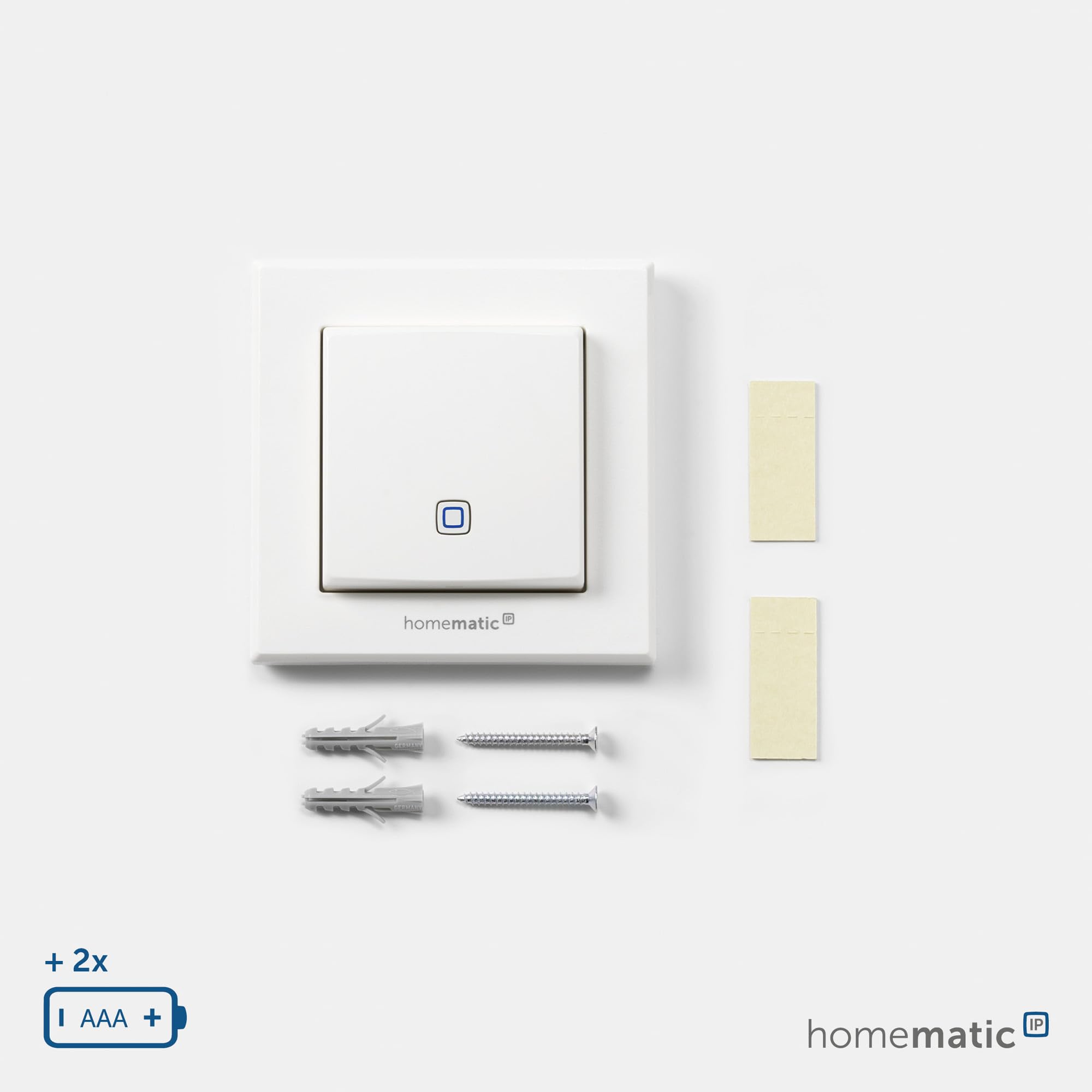 Homematic IP Smart Home Temperatur- und Luftfeuchtigkeitssensor – innen, steuert digital Heizkörper/Fußbodenheizung per App, Alexa, Google Assistant, Temperaturmessung, Energie sparen, 150181A1