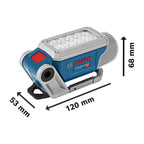 Bosch Professional 12V System Akku LED-Lampe GLI 12V-330 (330 Lumen, Betriebszeit: 180 min/Ah, ohne Akku/ Ladegerät)