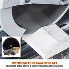 Evolution R355CPS Kappsäge Kapp-Zug-Gehrungssäge 2200 W | inkl. Ø 355 mm HM-Sägeblatt Multi-Material-Schneiden Holz, Aluminium, Stahl, Kunststoff | Schnittleistung von 120 x 120 mm | 0-45˚ Gehrung