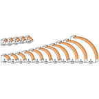 CMT ORANGE TOOLS 938.222.11 - RADIUSFRÄSER M/ANLAUF. HM S=8 D=22.2 R=4.8