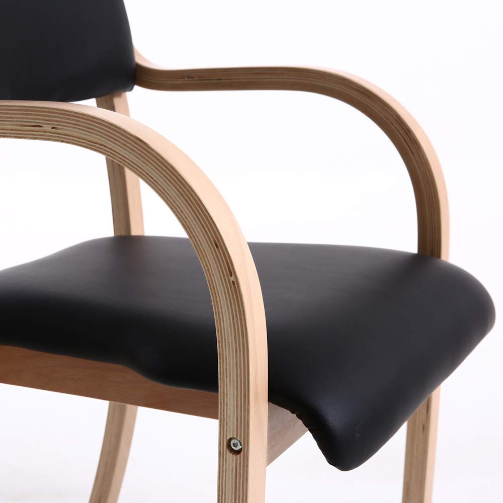 Teqler T-135663 Teqler Besucherstuhl schwarz