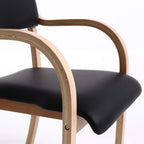 Teqler T-135663 Teqler Besucherstuhl schwarz