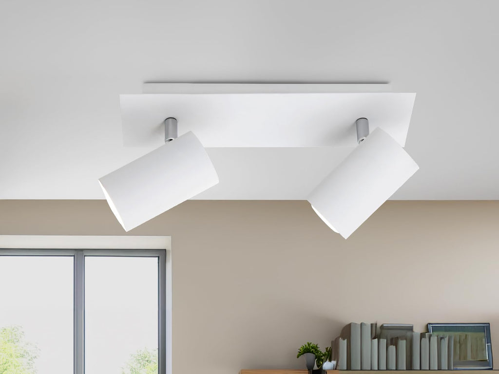 Trio Leuchten Balken in Metall weiß, Spotbalken 2-flammig, exklusiv 2xGU10, Länge: 30 cm 802400201