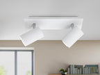 Trio Leuchten Balken in Metall weiß, Spotbalken 2-flammig, exklusiv 2xGU10, Länge: 30 cm 802400201
