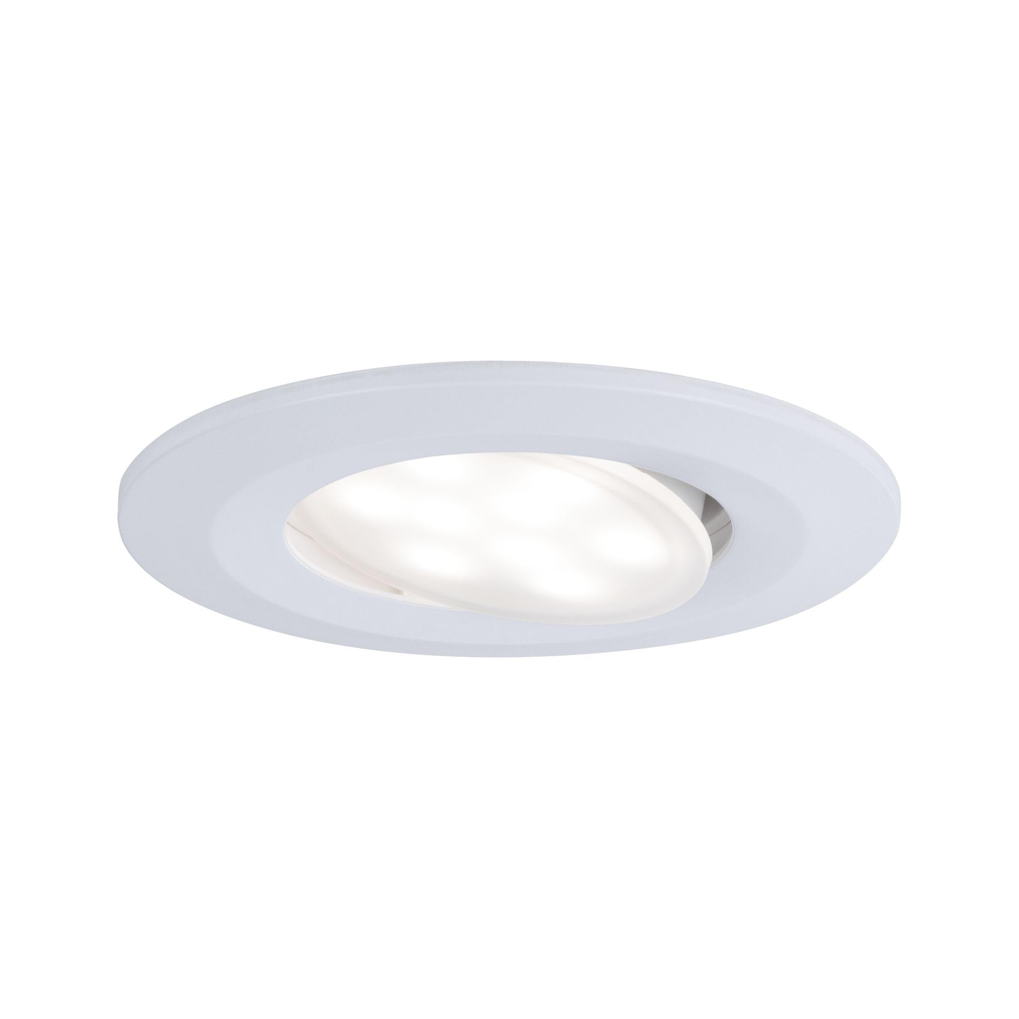 Paulmann 99931 LED Einbauleuchte Calla rund 3er Set incl 3x5.2 W IP65 dimmbar Einbaustrahler Weiß matt Schranklicht Kunststoff Einbaulampe 4000K