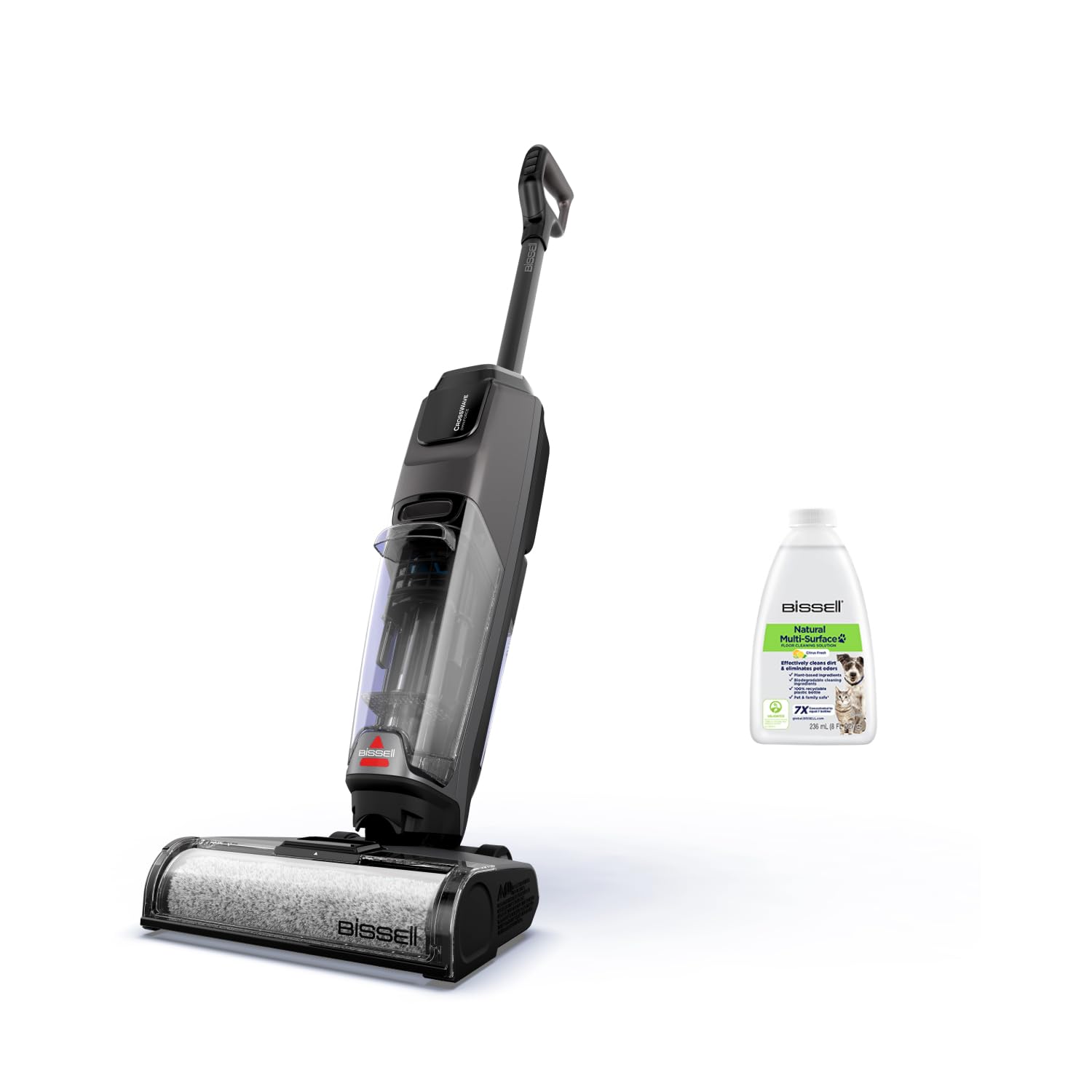 Bissell CrossWave OmniForce, Kabelloser Nass Trockensauger, Saugen & Wischen in Einem oder nur Saugen Modus, Nasssauger mit Hoher Leistung, Waschsauger, Saugwisher, 240m² Mehrflächenreinigung, 3912N