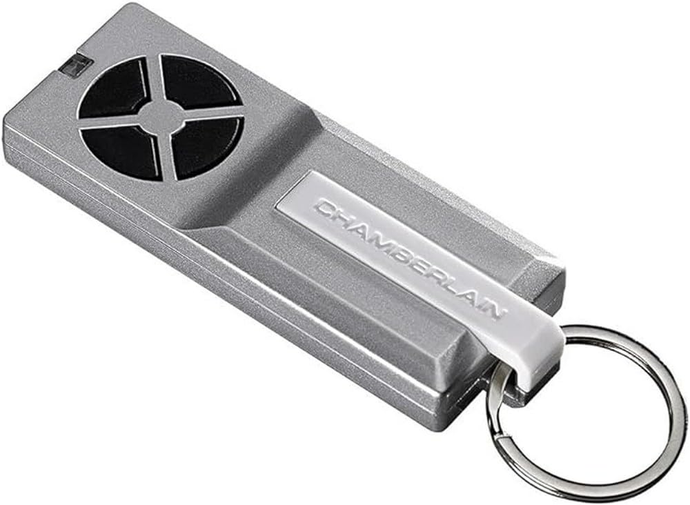 Chamberlain TX4RUNI Universalhandsender - 4-Kanal Handsender für Garagen- & Außentorantriebe - 433 MHz Kompatibel - Inkl. Batterie