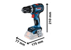 Bosch Professional 18V System Akku Schlagbohrmaschine GSB 18V-90 C (inkl. L-BOXX, ohne Akku/ Ladegerät)