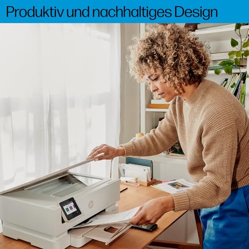 HP Envy Inspire 7220e Multifunktionsdrucker, Tintenstrahldrucker, 6 Monate gratis drucken Instant Ink inklusive, Drucken, Scannen, Kopieren, Fotodruck, DIN A4, WLAN, Airprint