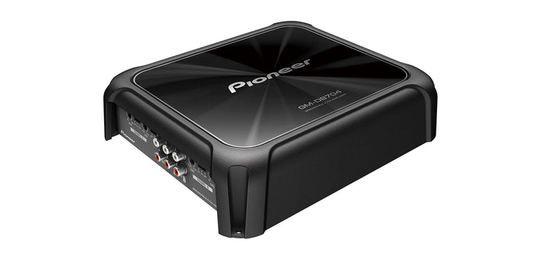 Pioneer GM-D8704 4-Kanal Class-D-Verstärker (1.200 W), variabler TPF & HPF, Sensor für Lautsprechereingang, Anschluss für bis zu 4 Geräte