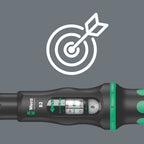 Wera 05075611001 Click-Torque B 2 Drehmomentschlüssel mit Umschaltknarre 3/8", 20-100 Nm