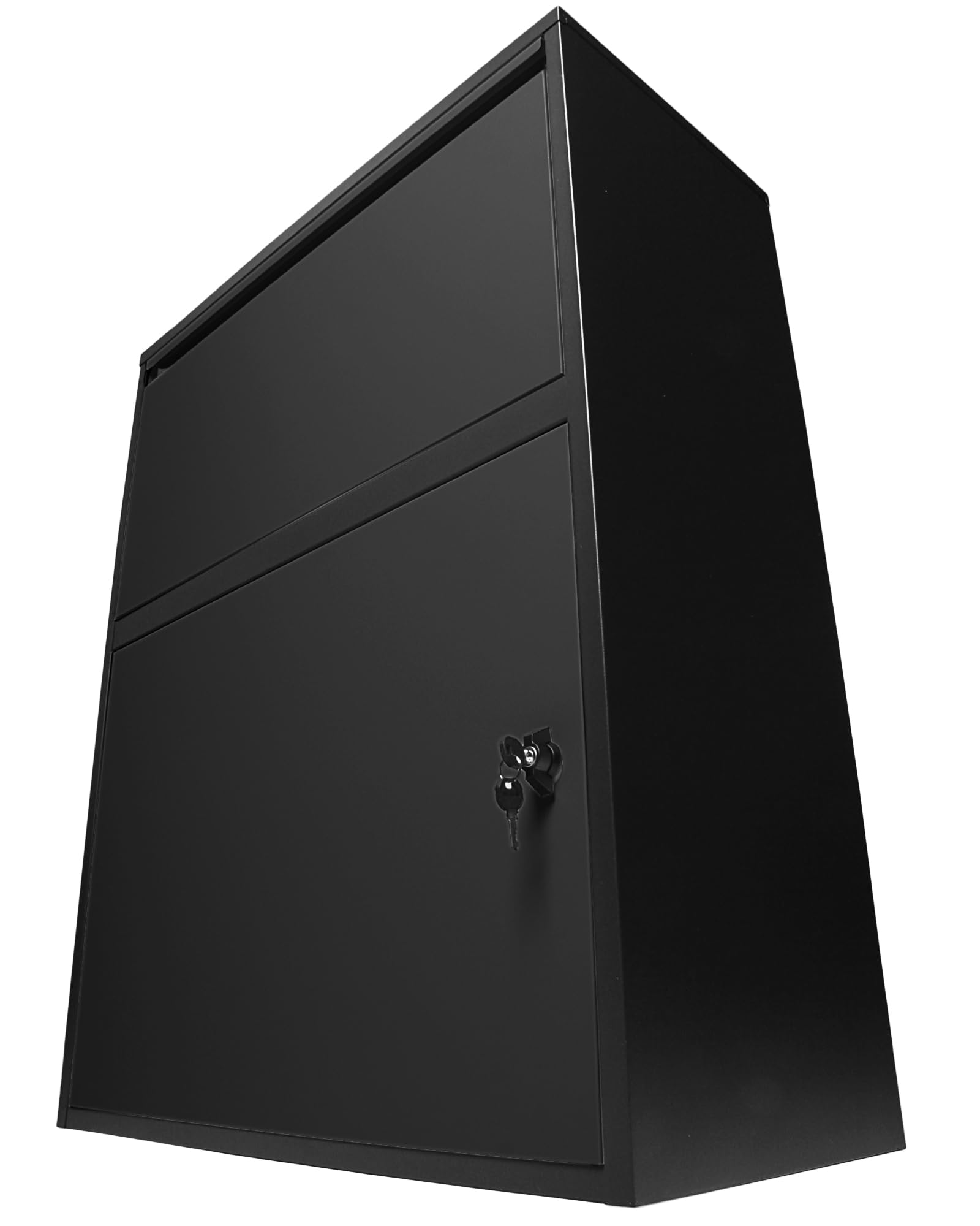 Ondis24 Korona Paketbox Postbox für Pakete, Päckchen, Warensendungen und Briefe mit Paketsafe (Schwarz, XXL 103 cm x 73 cm)