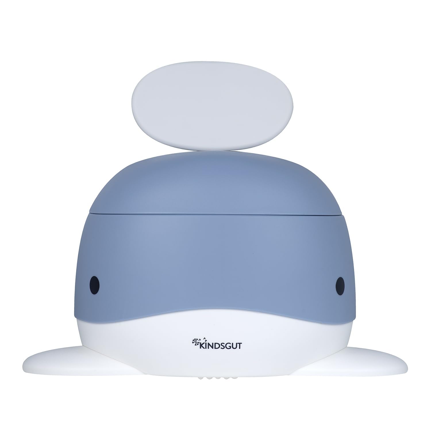 Kindsgut Kinder-Töpfchen, Babytopf WC/Klo, kinderfreundliches Wal-Design und dezente Farben, Toiletten-Training, Taubenblau