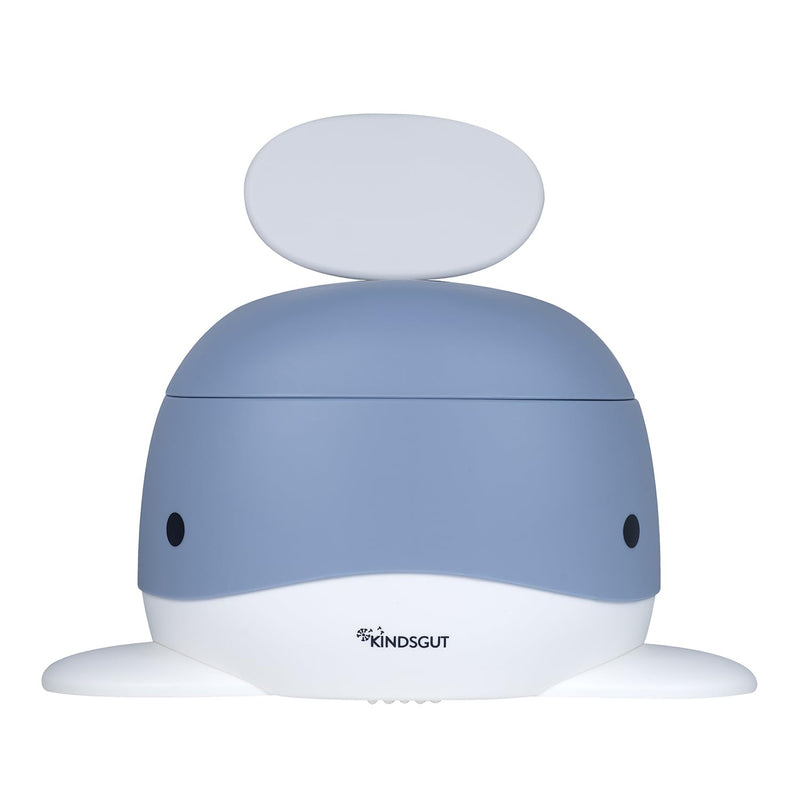 Kindsgut Kinder-Töpfchen, Babytopf WC/Klo, kinderfreundliches Wal-Design und dezente Farben, Toiletten-Training, Taubenblau