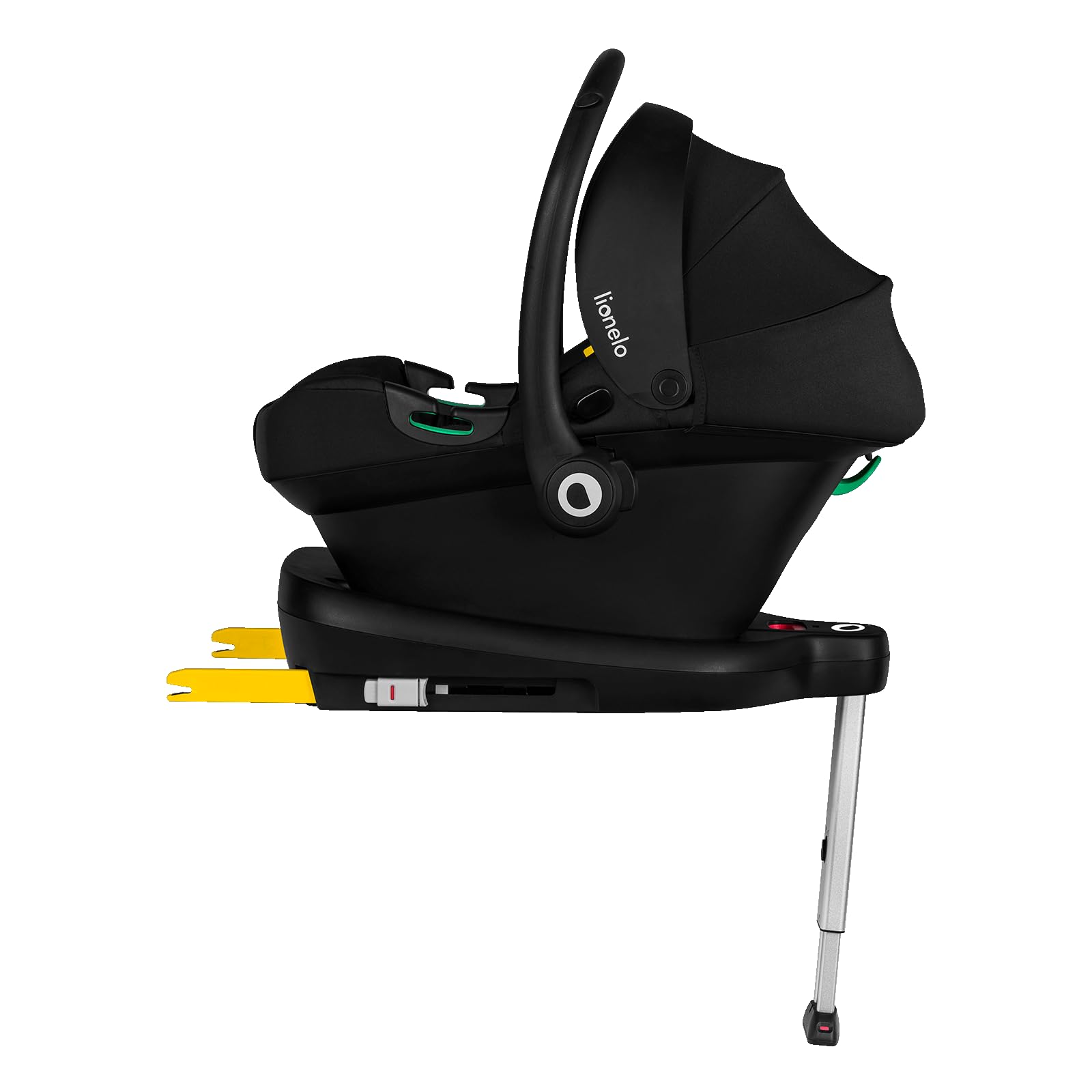 LIONELO ASTRID i-Size-Basis, Basis für Lionelo Astrid-Autositz, einfache Installation mit ISOFIX-System, konform mit dem i-Size-Standard, Snap-in-Installation, Anzeige für die korrekte Installation