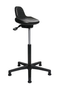 Topstar 70590-0 STANDSTAR, Stehhocker, Arbeitshocker, Stehhilfe, Neigeverstellung, höhenverstellbar, Kunststoff, schwarz, 55 - 81/ 35/ 25 cm