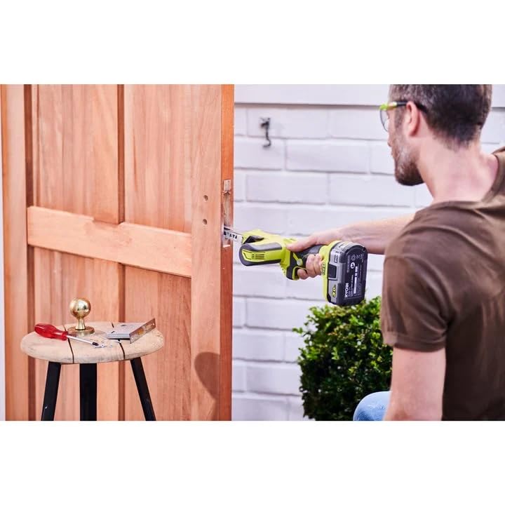 RYOBI 18 V ONE+ Akku-Bandfeile R18PF-0 (Bandlänge 457 mm, Schleifbreite 13 mm, manuelle Geschwindigkeitssteuerung bis zu 630 m/min, ohne Akku und Ladegerät)