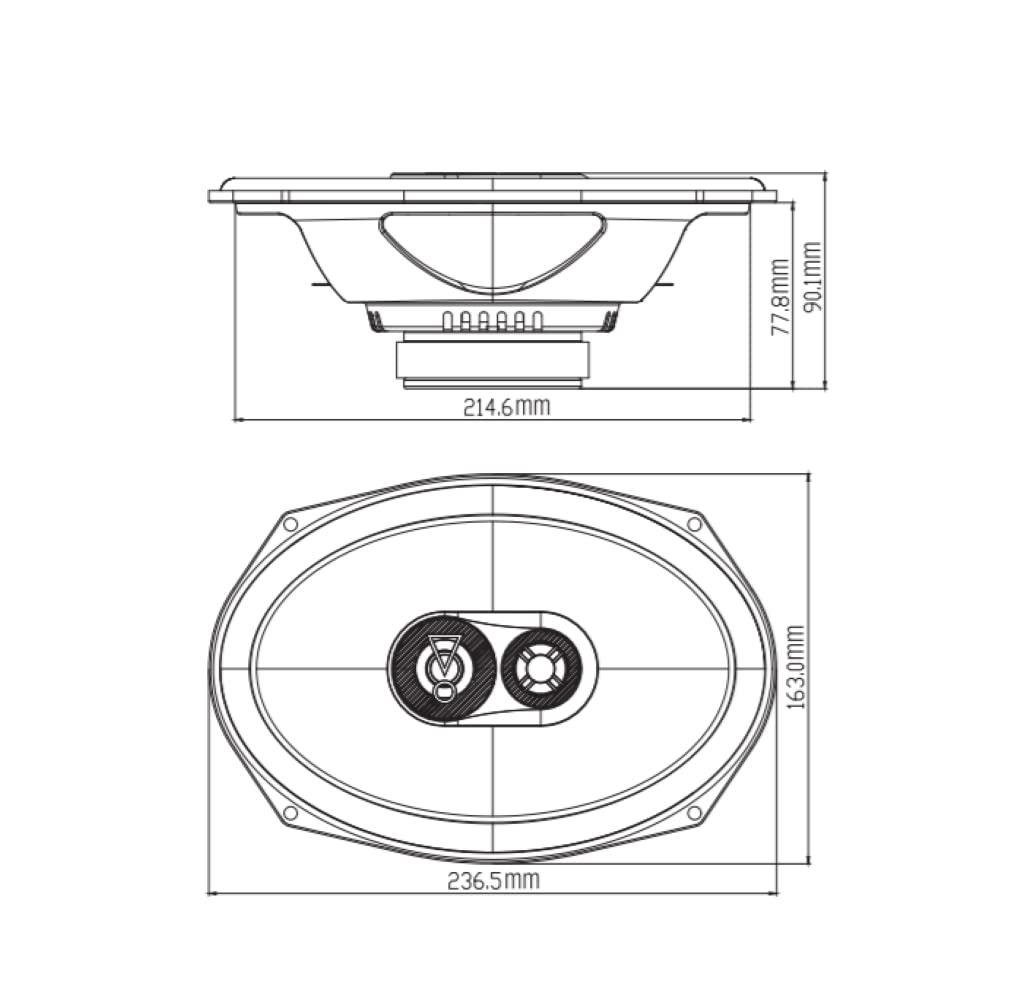 JBL Stage3 9637F 3-Wege Auto Lautsprecher Set von Harman Kardon ohne Gitter - 375 Watt KFZ Ovale Autolautsprecher Boxen - 6" x 9" (152 mm x 230 mm)