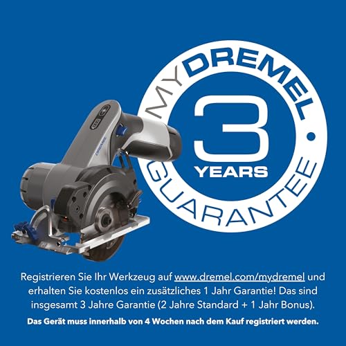 Dremel Blueprint Bürstenlose 12V Akku-Mobile Sägestation mit 1x Kompakt-säge, 1x Sägetischkoffer, 1x 2.0 Akku + Ladegerät, 1x Multi Material Kreissägeblatt, 2x Schraub-zwingen, Mehrere Schnitt-Arten