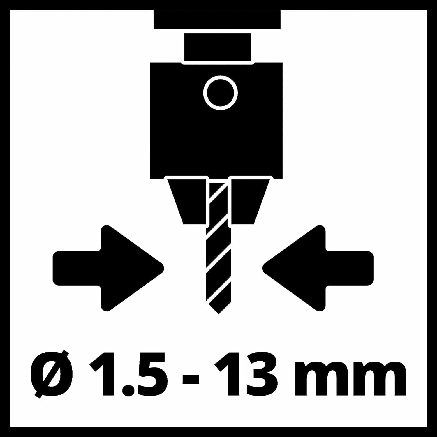 Einhell Säulenbohrmaschine TC-BD 450 (450 W, Bis 2650 Min-1, 5 Stufen, Max. Bohrtiefe 50 Mm, Bohrtiefenanzeige, Einstellbarer Tiefenanschlag, Neig-/drehbarer Und Höhenverstellbarer Bohrtisch)