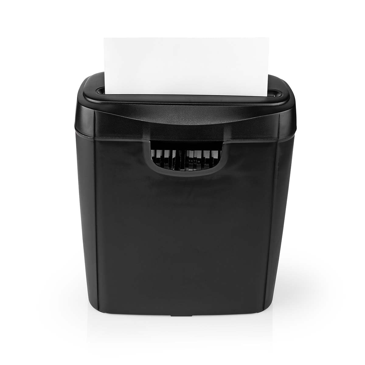 Aktenvernichter - 6x A4-Seiten - 10 l - Sicherheitsnorm: DIN 2-190 W - Schwarz