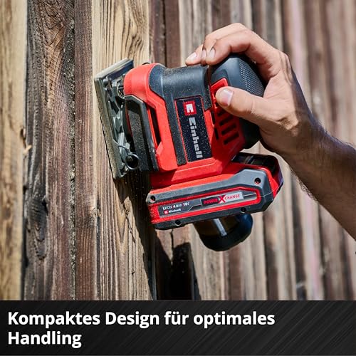 Einhell Akku-Faustschleifer TE-OS 18/113 3X Li-Solo Power X-Change (18 V, Schwingschleifer, 3x wechselbare Schleifplatten, 1,8 mm Schwingkreis, inkl. Zubehör ohne Akku)