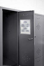 Durable Info-Rahmen Duraframe Magnetic (A4, Magnetrahmen für metallische Oberflächen) 5 Stück, silber, 486923