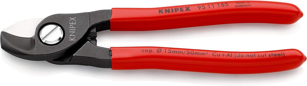 KNIPEX Kabelschere mit Kunststoff überzogen 165 mm, 95 11 165