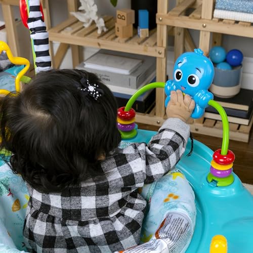Baby Einstein, Ocean Explorers Curiosity Cove 2-in-1, Türhopser und Bodenspielzeug, Alter 6-12 Monate