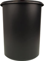 helit H6103795 - Papierkorb „the double“, 20 Liter/9 Liter, oval, schwarz, Mülleimer 2 Fächer