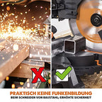 Evolution Doppelgehrungssäge Schiebe-Kapp- und Gehrungssäge R255SMS-DB+ | 2000 W, 300 mm Gleitfunktionalität, Schrägschnitt, Gehrungswinkeln | Ø 255 mm HM / TCT Sägeblatt für Multimaterialschnitt