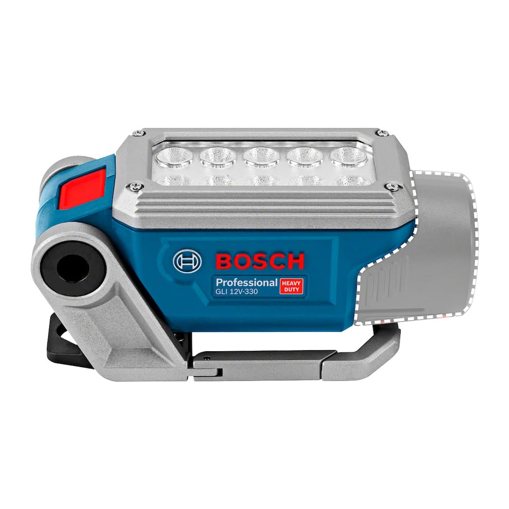 Bosch Professional 12V System Akku LED-Lampe GLI 12V-330 (330 Lumen, Betriebszeit: 180 min/Ah, ohne Akku/ Ladegerät)