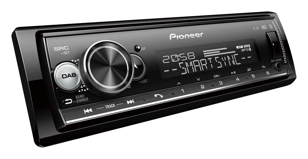Pioneer MVH-S520DAB, 1DIN Autoradio mit RDS und DAB+, RGB-Beleuchtung, deutsche Menüführung, Bluetooth, USB, iPod/iPhone-Direktsteuerung, Freisprecheinrichtung, Smart Sync, vario color