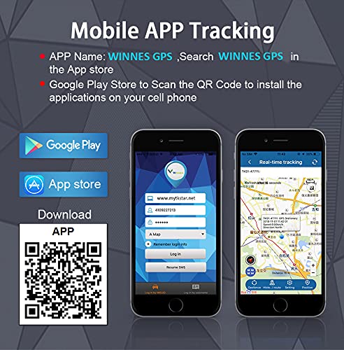 GPS Tracker Auto ohne ABO 150 Tage Standby, Echtzeit-Tracking, wasserdicht, Anti-Verlust-Alarm für Auto, LKW, Boot mit kostenloser App/Web