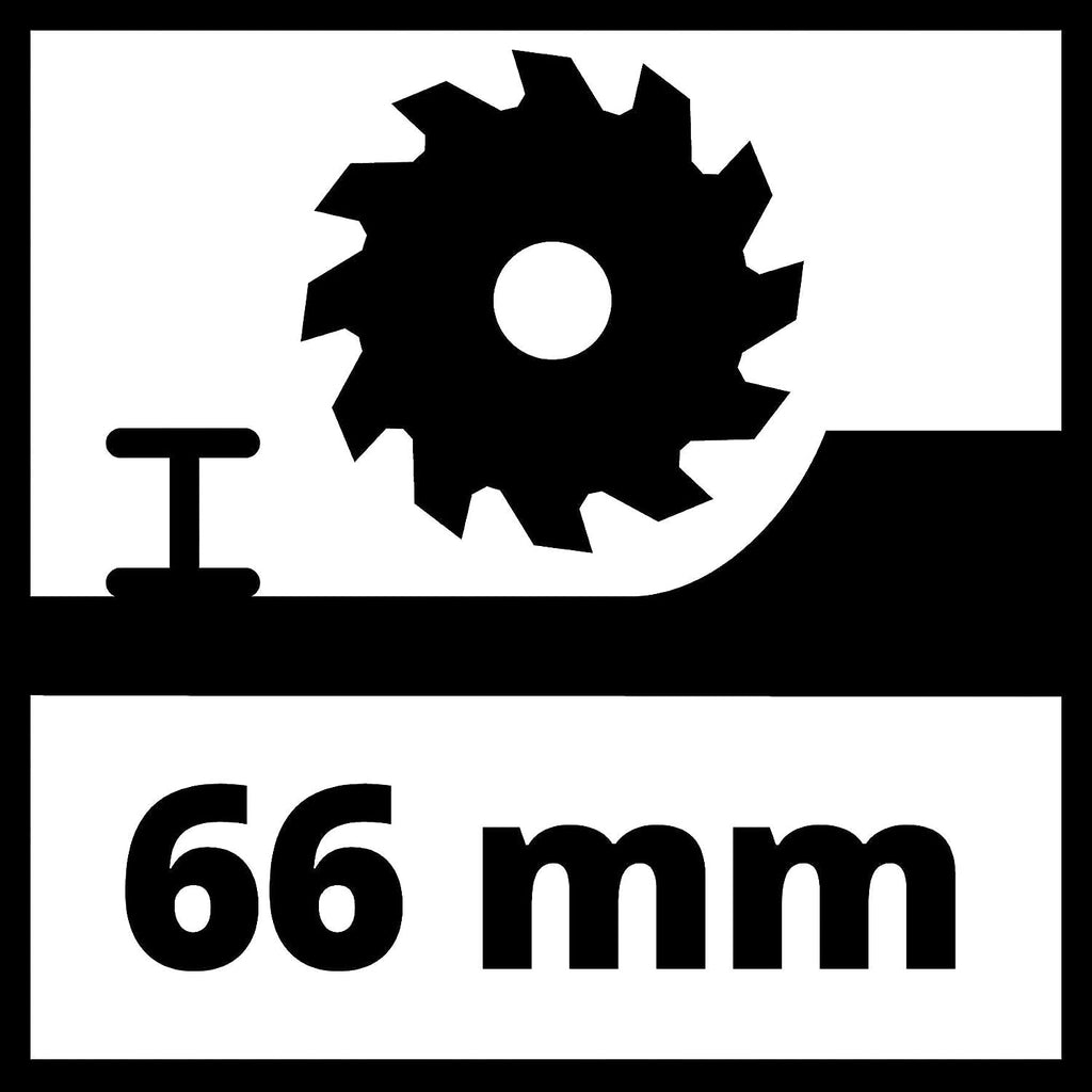 Einhell Handkreissäge TE-CS 190/1 500 W, 5.500 min-1, werkzeuglose Einstellung, Großer Griffbügel, Alu-Sägetisch, Spindelarretierung, inkl. Hartmetall-Sägeblatt)
