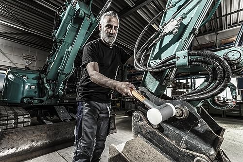SUPERCRAFT-Schonhammer, mit schwingungsdämpfendem, ergonomisch geformtem und lackiertem Hickorystiel | D=40 mm | 3366.040