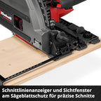 Einhell Professional Akku-Tauchsäge TP-PS 18/165 Li BL - Solo Power X-Change (18 V, Ø 165 mm Sägeblatt, Brushless, 56 mm Schnitttiefe, werkzeuglose Einstellung, ohne Akku)